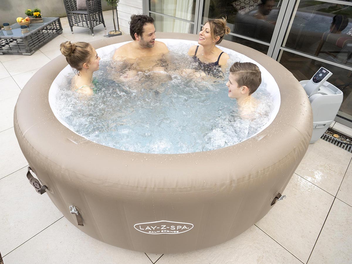 Spa gonflable Lay-Z-Spa Palm Springs rond Airjet 4/6 places - Bestway