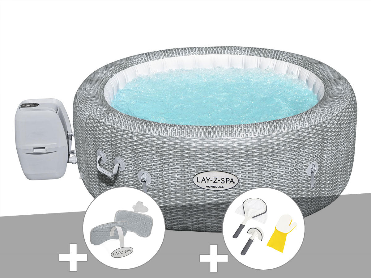 Spa gonflable Lay-Z-Spa Honolulu rond Airjet 4/6 places - Bestway