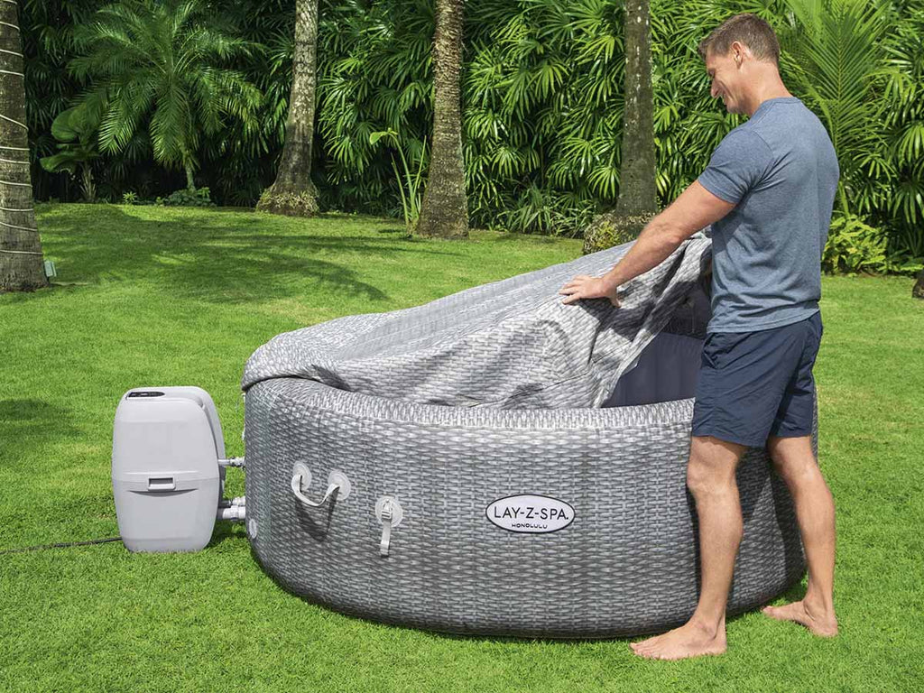 Spa gonflable Lay-Z-Spa Honolulu rond Airjet 4/6 places - Bestway