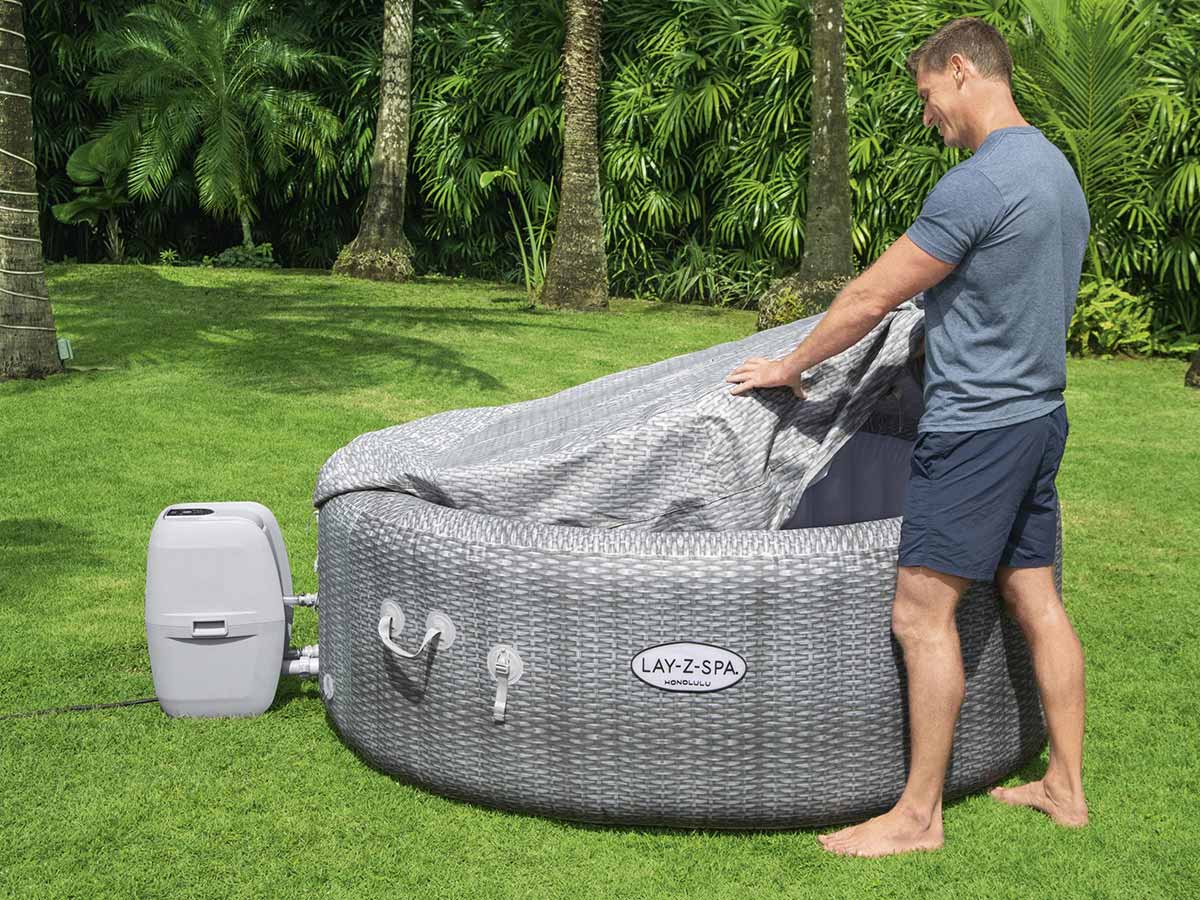 Spa gonflable Lay-Z-Spa Honolulu rond Airjet 4/6 places - Bestway
