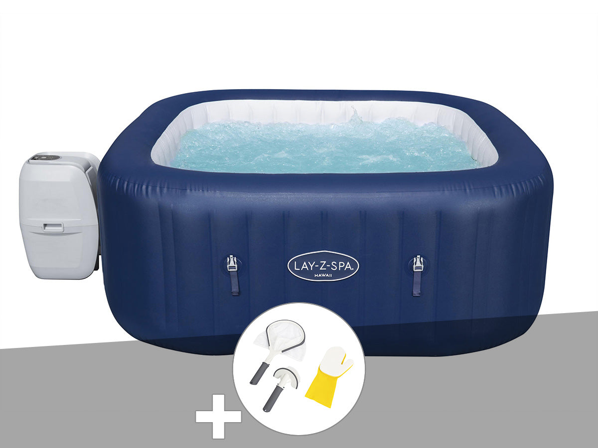 Spa gonflable Lay-Z-Spa Hawaii carré Airjet 4/6 places - Bestway