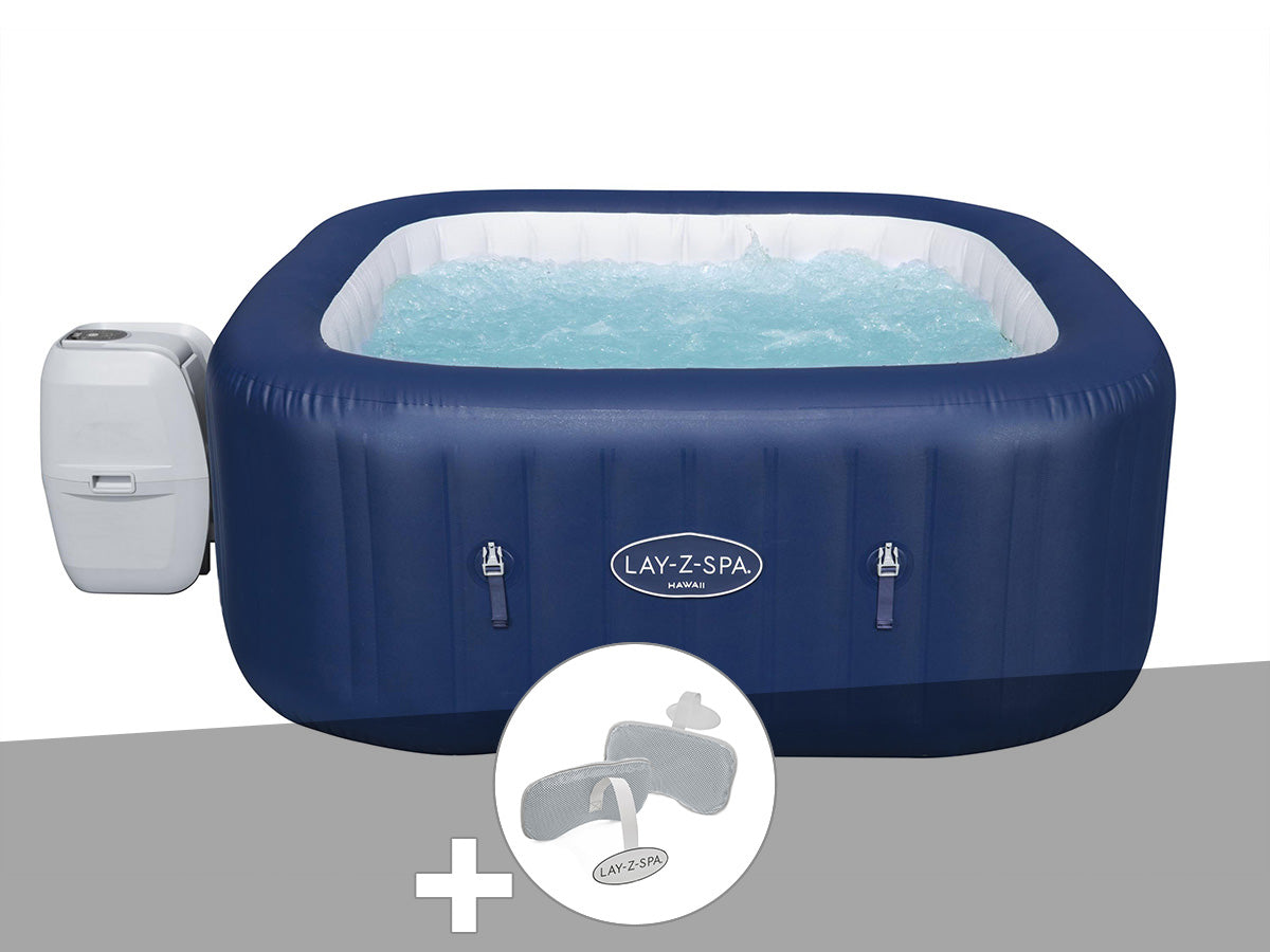 Spa gonflable Lay-Z-Spa Hawaii carré Airjet 4/6 places - Bestway