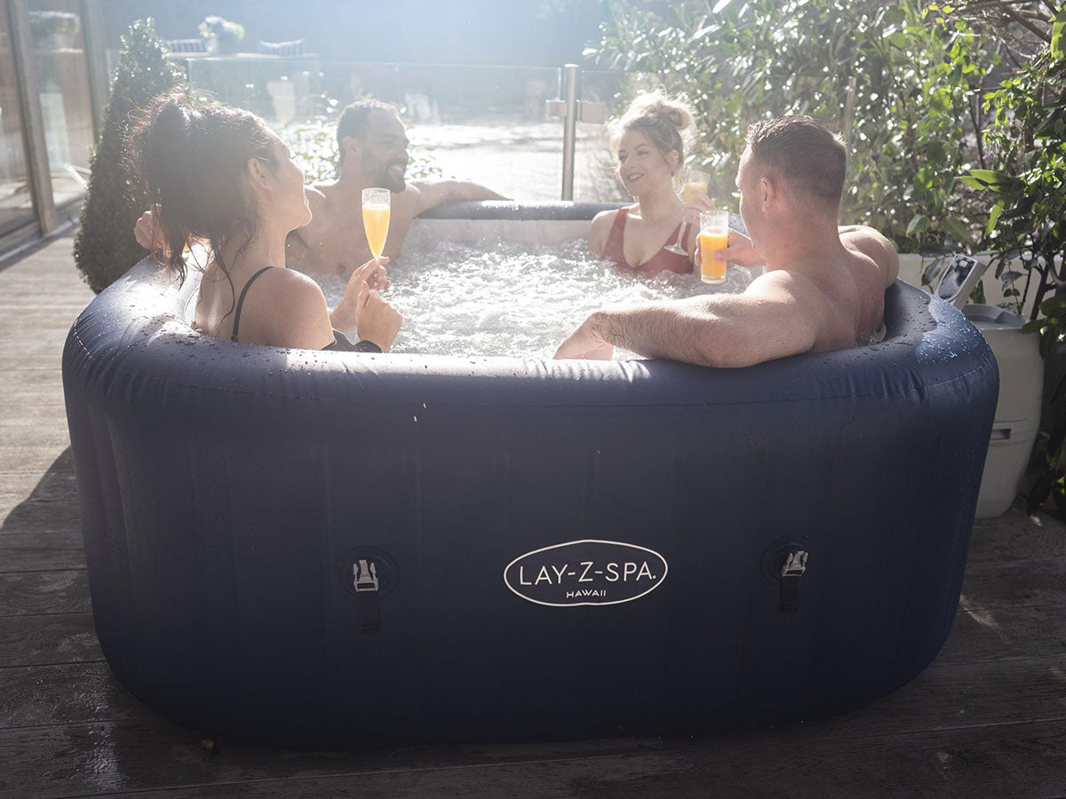 Spa gonflable Lay-Z-Spa Hawaii carré Airjet 4/6 places - Bestway