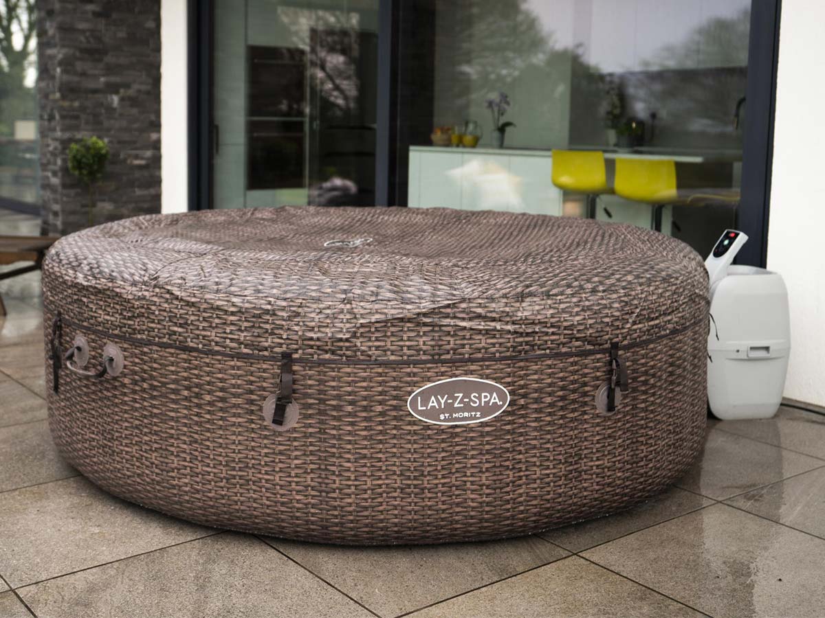 Spa gonflable Lay-Z-Spa St Moritz rond Airjet 5/7 places - Bestway