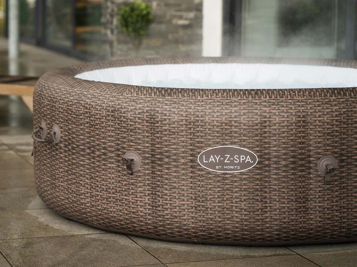 Spa gonflable Lay-Z-Spa St Moritz rond Airjet 5/7 places - Bestway