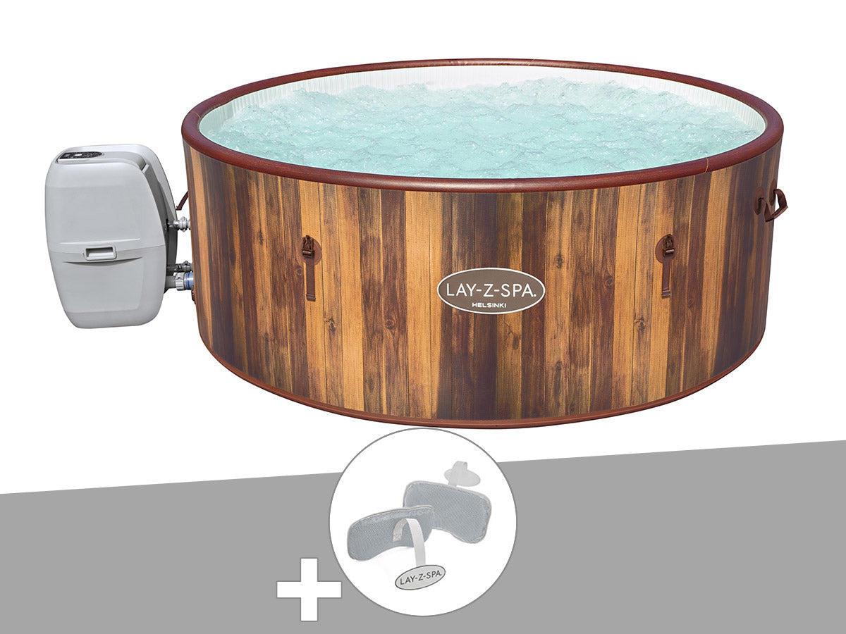 Spa gonflable Lay-Z-Spa Helsinki rond Airjet 5/7 places - Bestway