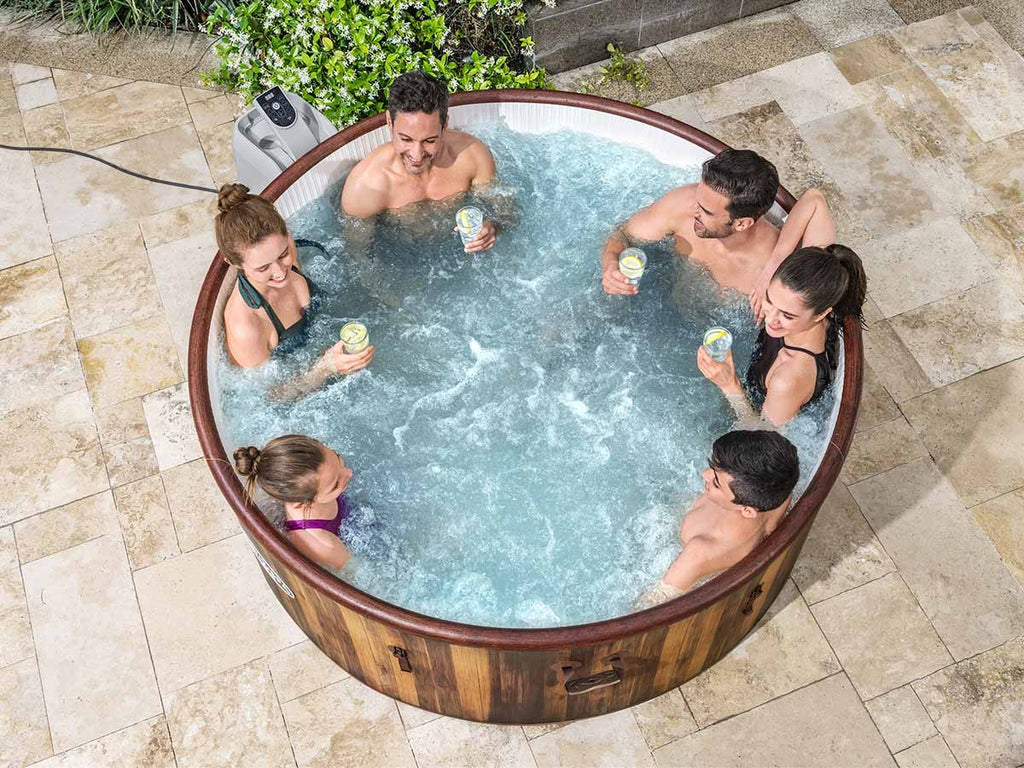 Spa gonflable Lay-Z-Spa Helsinki rond Airjet 5/7 places - Bestway