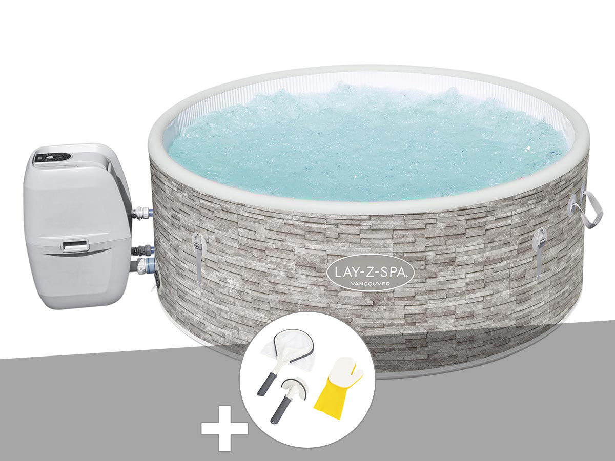 Spa gonflable Lay-Z-Spa Vancouver rond Airjet Plus 3/5 places - Bestway