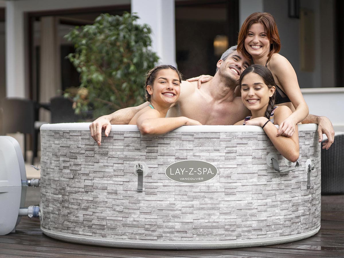 Spa gonflable Lay-Z-Spa Vancouver rond Airjet Plus 3/5 places - Bestway