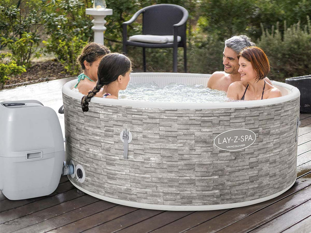 Spa gonflable Lay-Z-Spa Vancouver rond Airjet Plus 3/5 places - Bestway