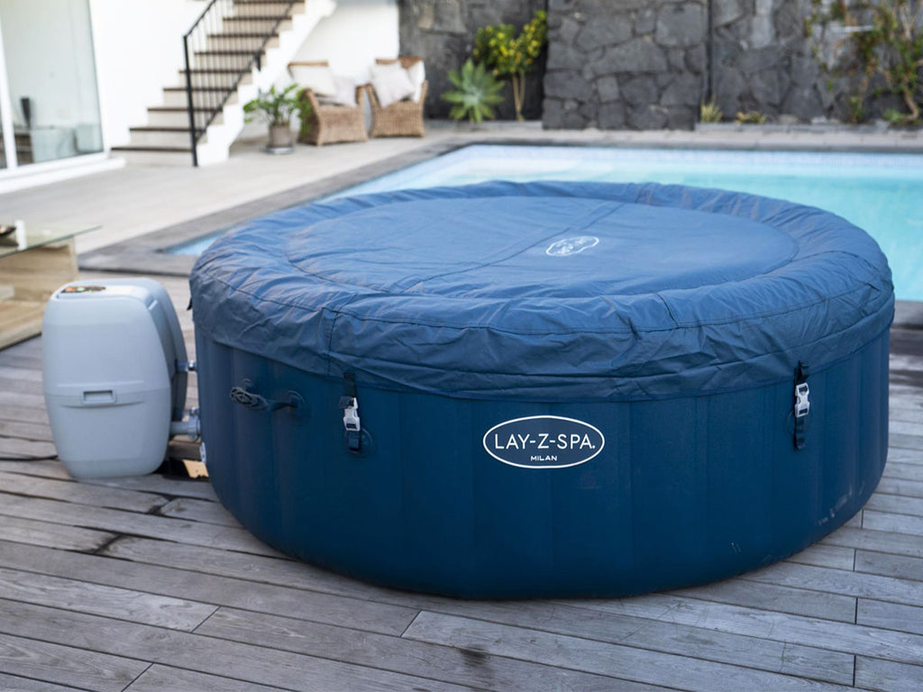 Spa gonflable Lay-Z-Spa Milan rond Airjet Plus 4/6 places - Bestway