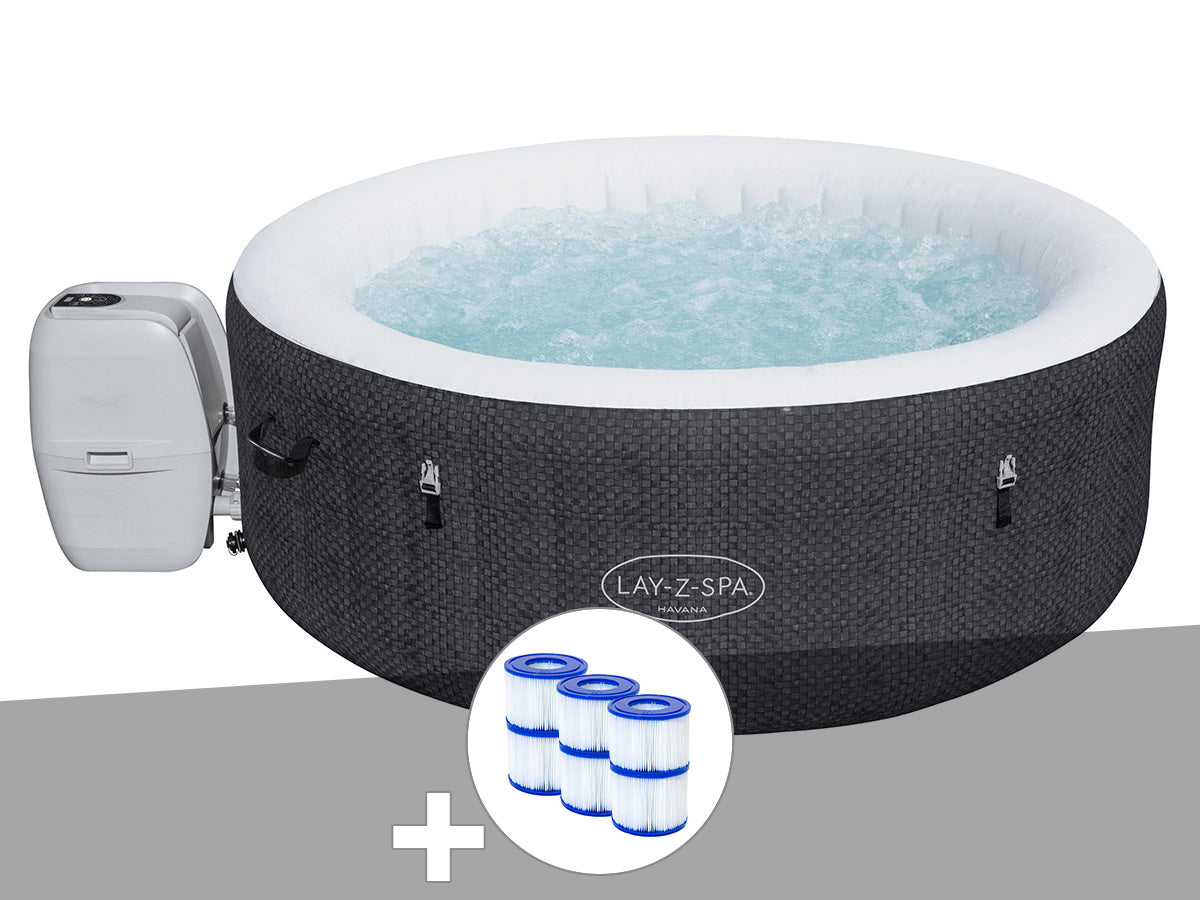 Spa gonflable Lay-Z-Spa Havana rond Airjet 2/4 places - Bestway