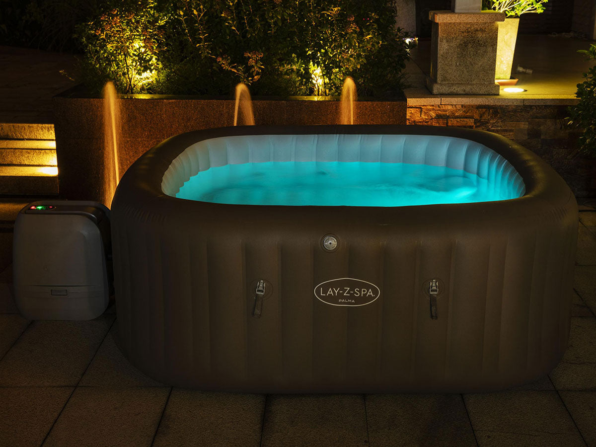 Spa gonflable Lay-Z-Spa Palma carré Hydrojet Pro 5/7 places - Bestway