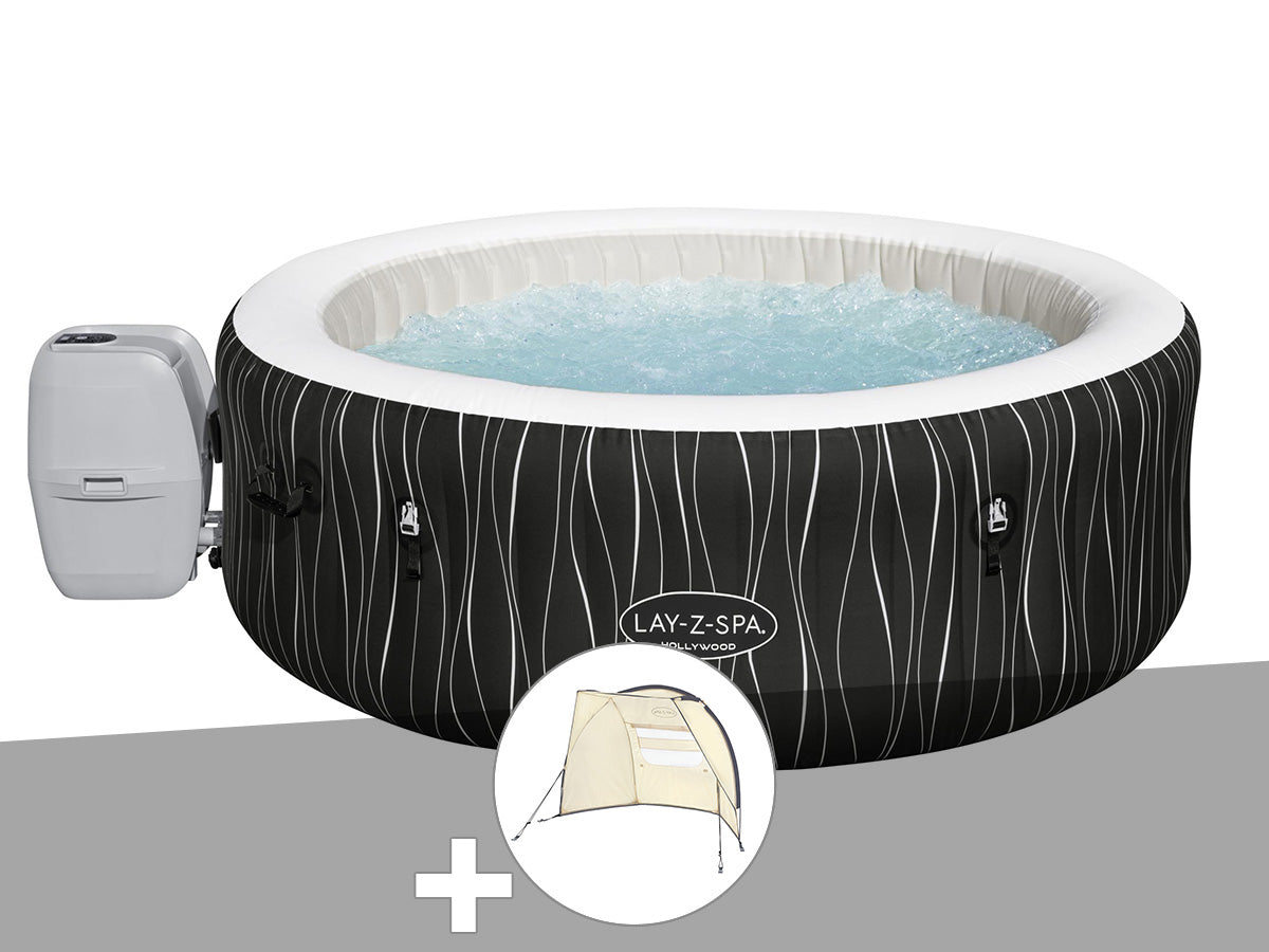 Spa gonflable Lay-Z-Spa Hollywood rond Airjet 4/6 places - Bestway