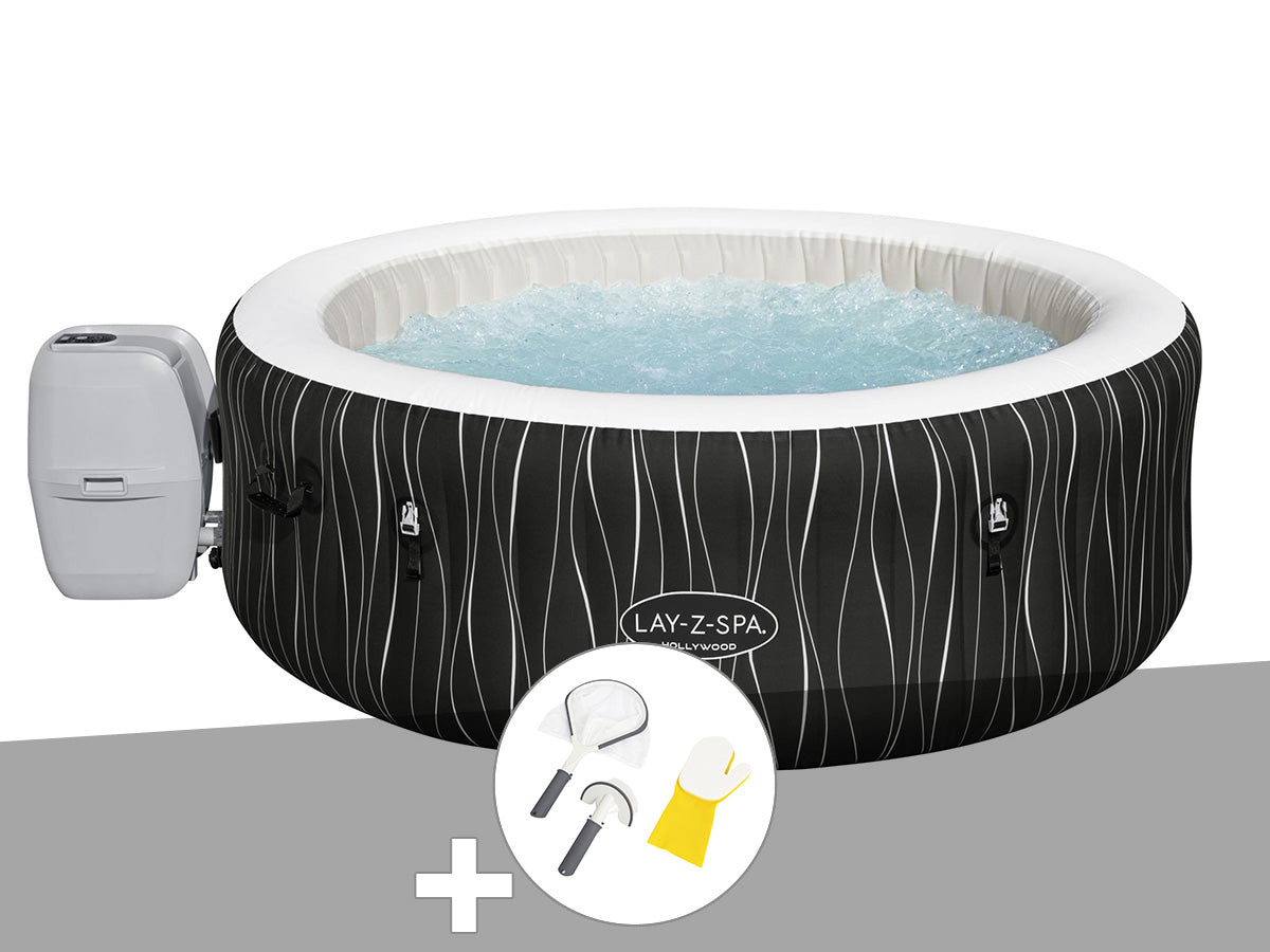 Spa gonflable Lay-Z-Spa Hollywood rond Airjet 4/6 places - Bestway