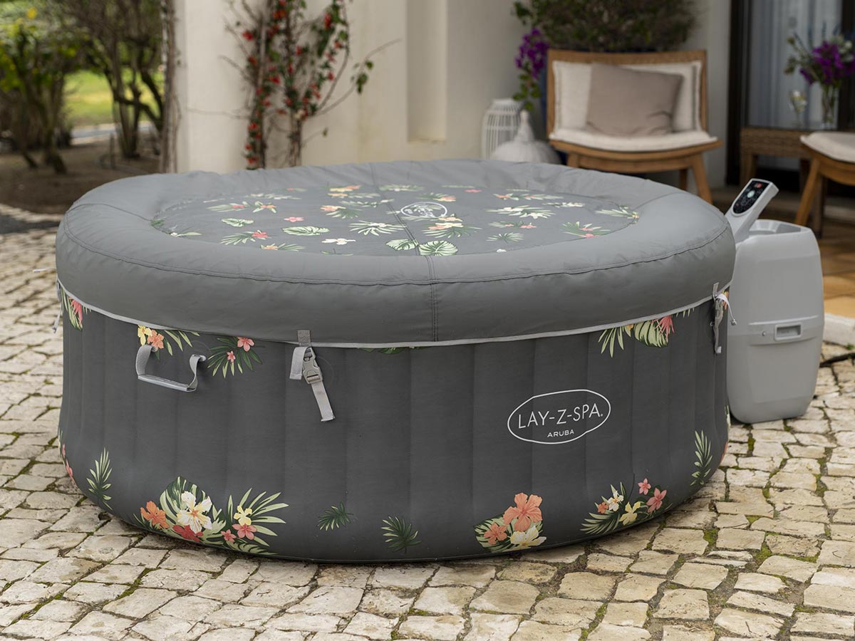 Spa gonflable Lay-Z-Spa Aruba rond Airjet 2/3 places - Bestway