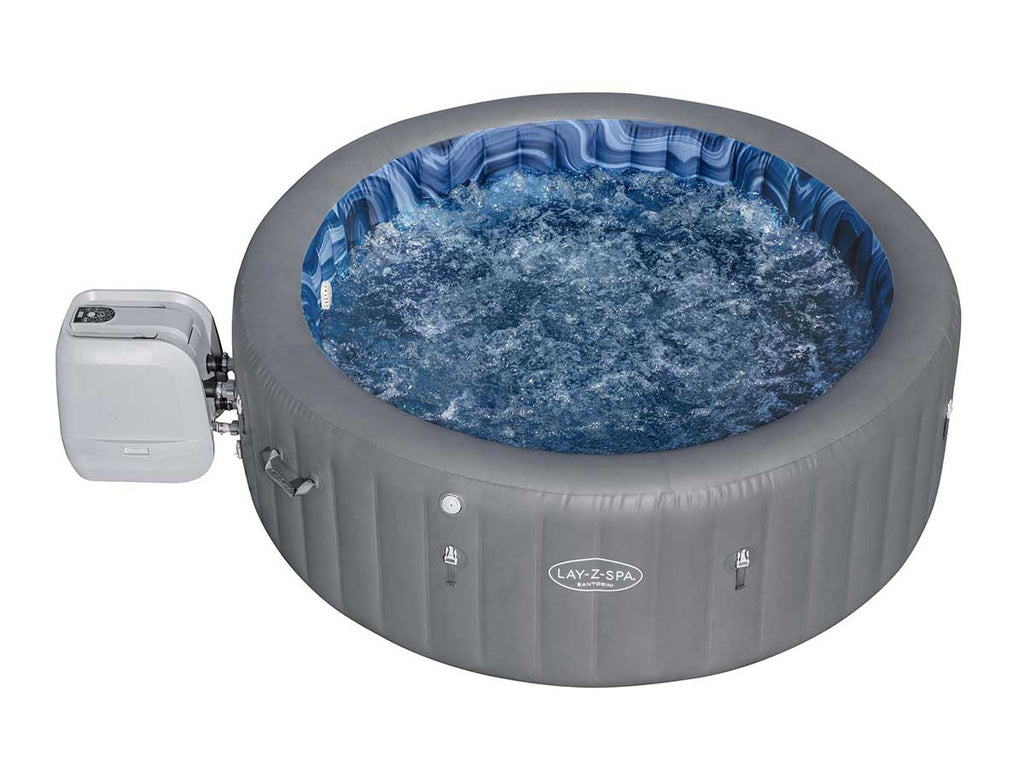 Spa gonflable Lay-Z-Spa Santorini rond HydroJet Pro 5/7 places - Bestway