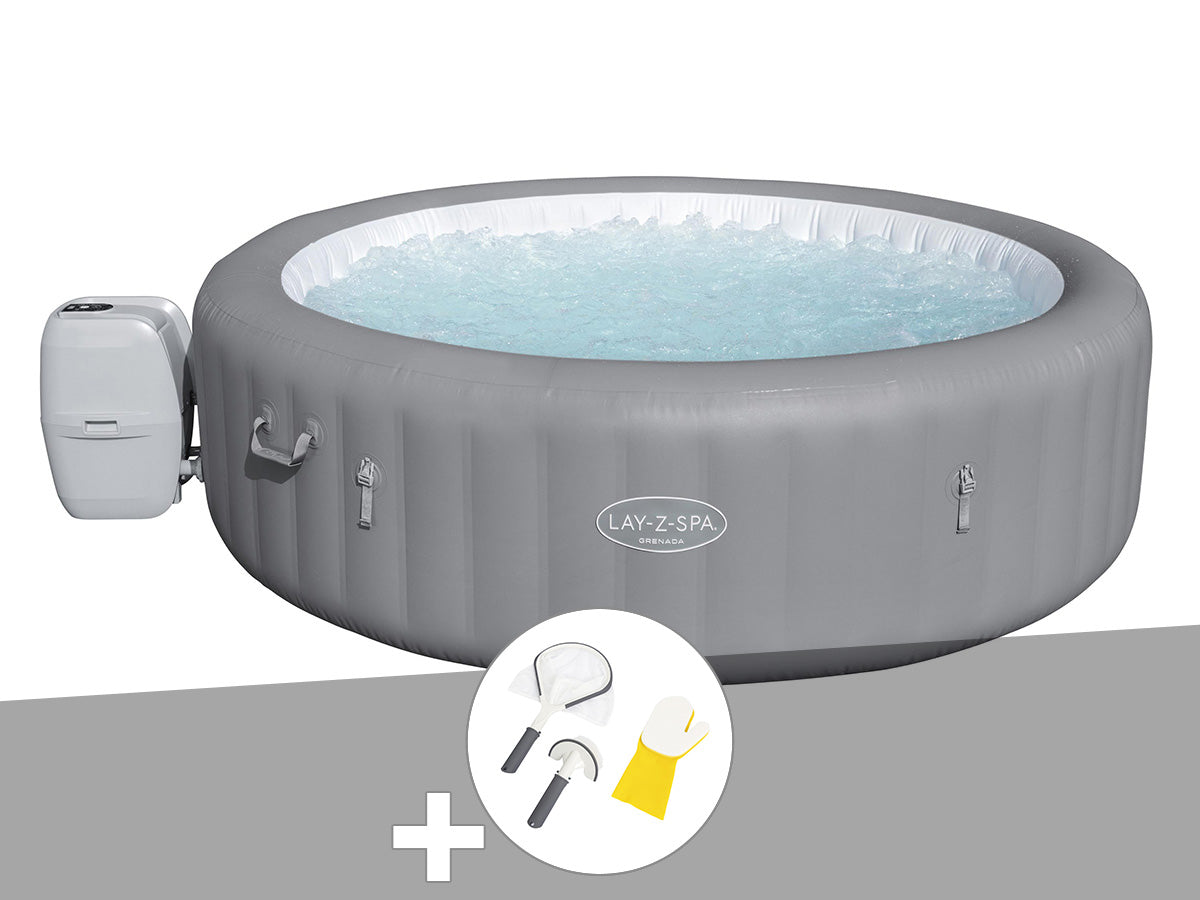 Spa gonflable Lay-Z-Spa Grenada rond Airjet 6/8 places - Bestway