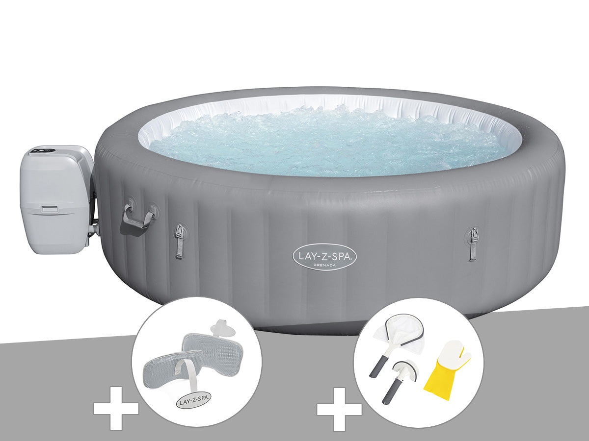 Spa gonflable Lay-Z-Spa Grenada rond Airjet 6/8 places - Bestway