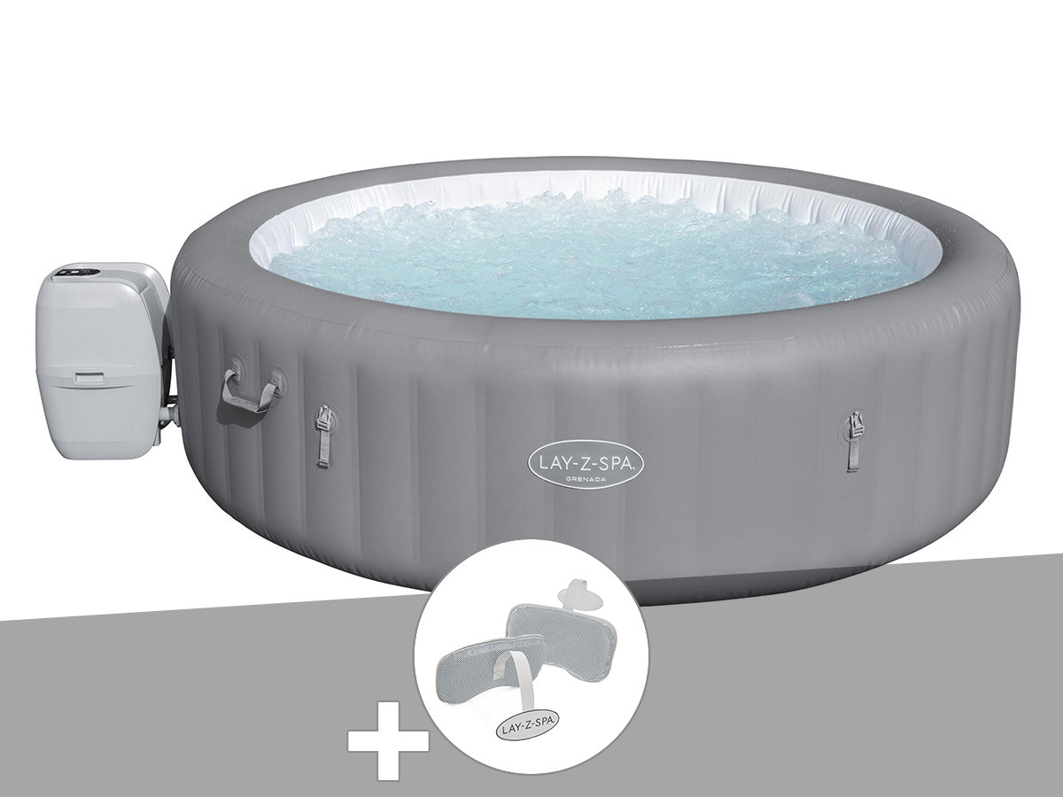 Spa gonflable Lay-Z-Spa Grenada rond Airjet 6/8 places - Bestway