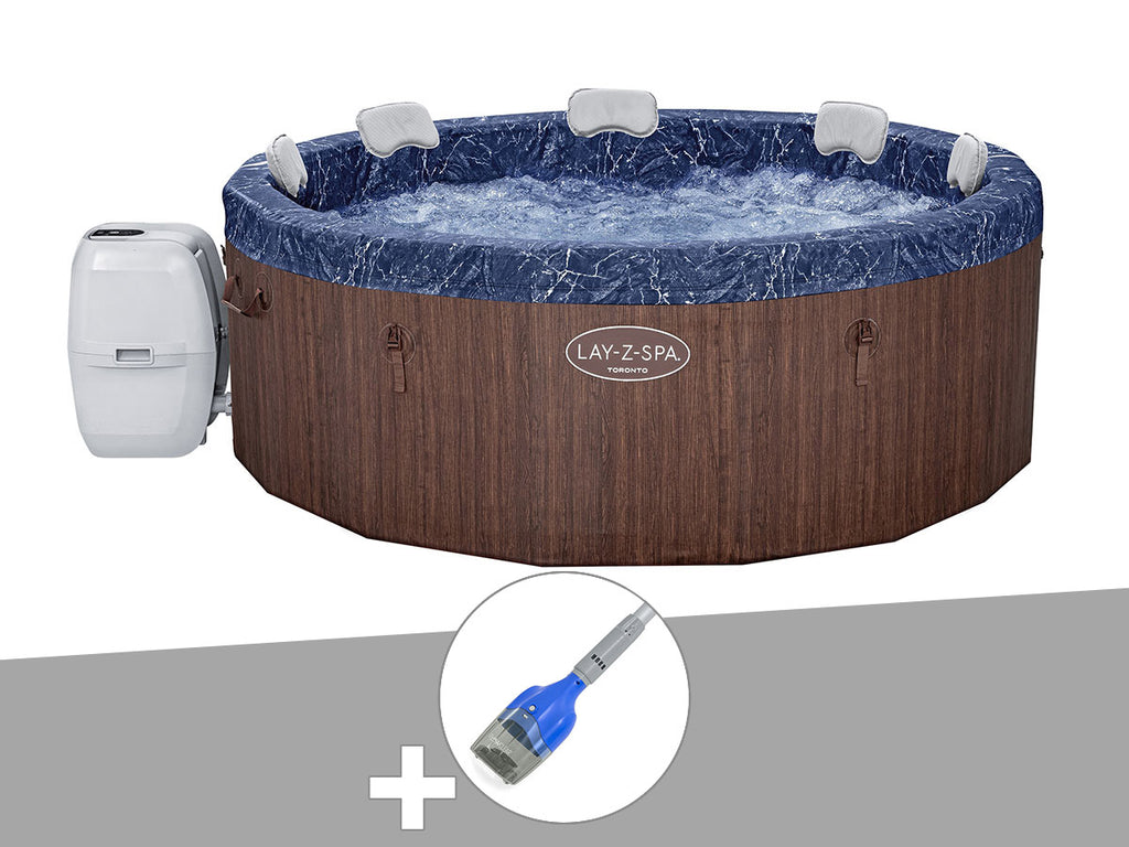 Spa semi-rigide Lay-Z-Spa Toronto rond Airjet Plus 5/7 places - Bestway