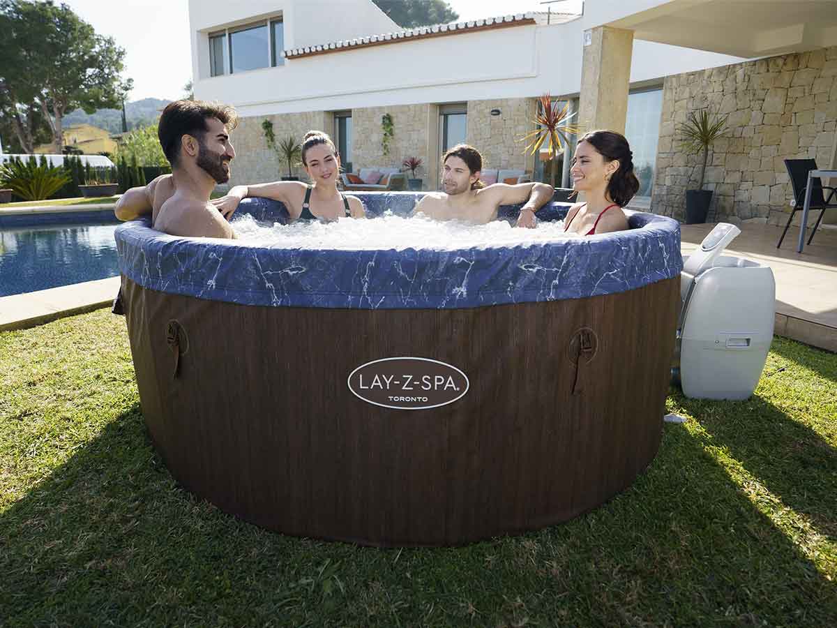 Spa semi-rigide Lay-Z-Spa Toronto rond Airjet Plus 5/7 places - Bestway