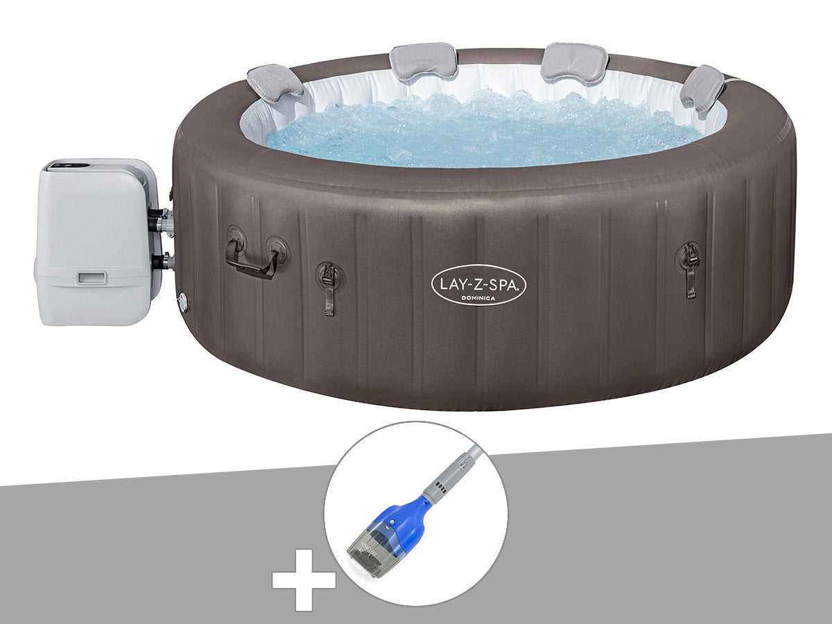 Spa gonflable Lay-Z-Spa Dominica rond Hydrojet 4/6 places - Bestway