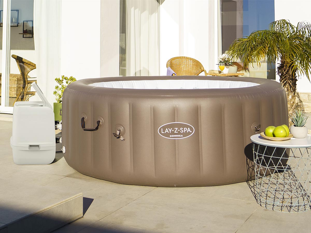 Spa gonflable Lay-Z-Spa Dominica rond Hydrojet 4/6 places - Bestway