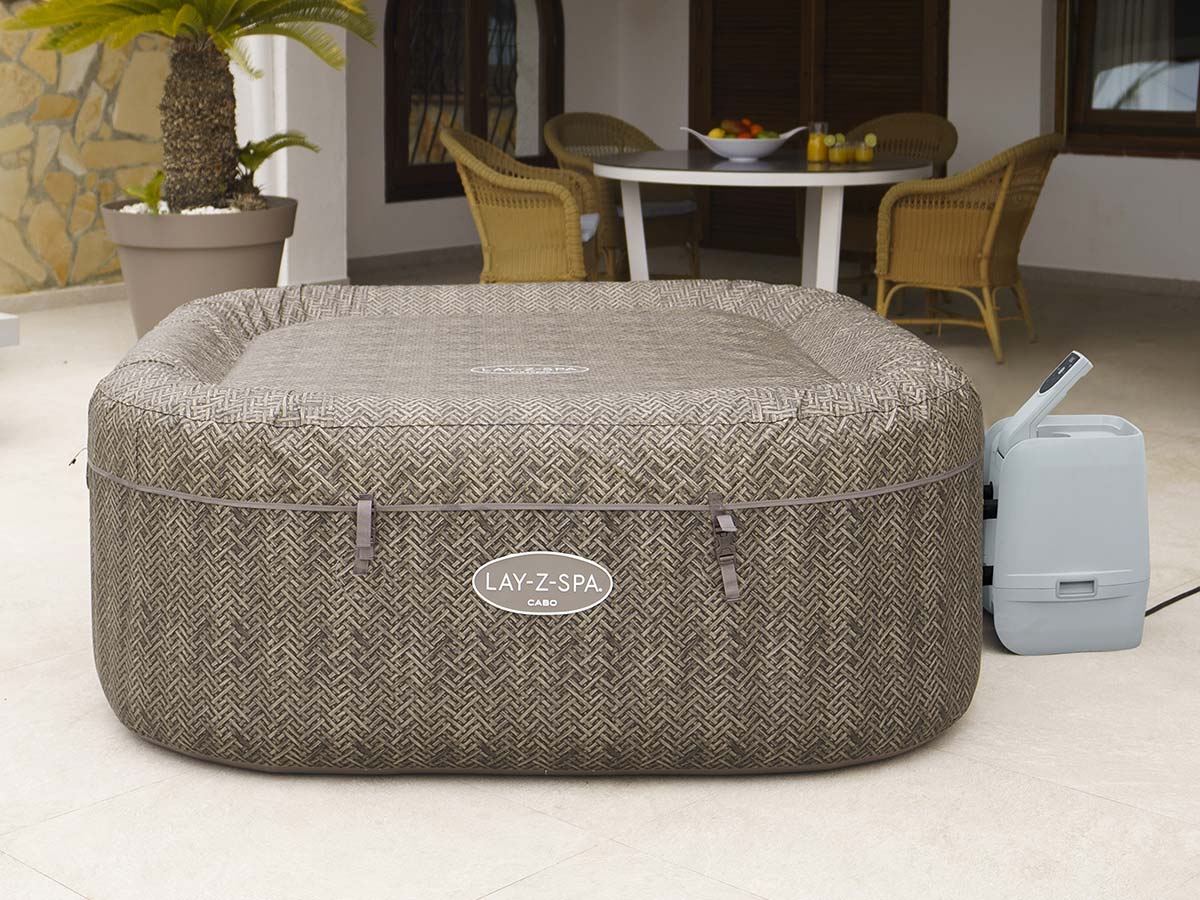 Spa gonflable Lay-Z-Spa Cabo carré Hydrojet 4/6 places - Bestway