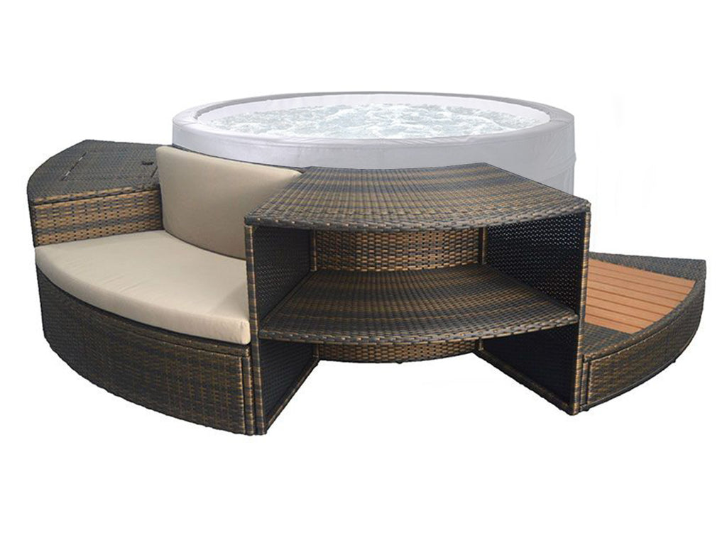 Mobilier 5 modules pour spa portable semi-rigide Vita - Netspa