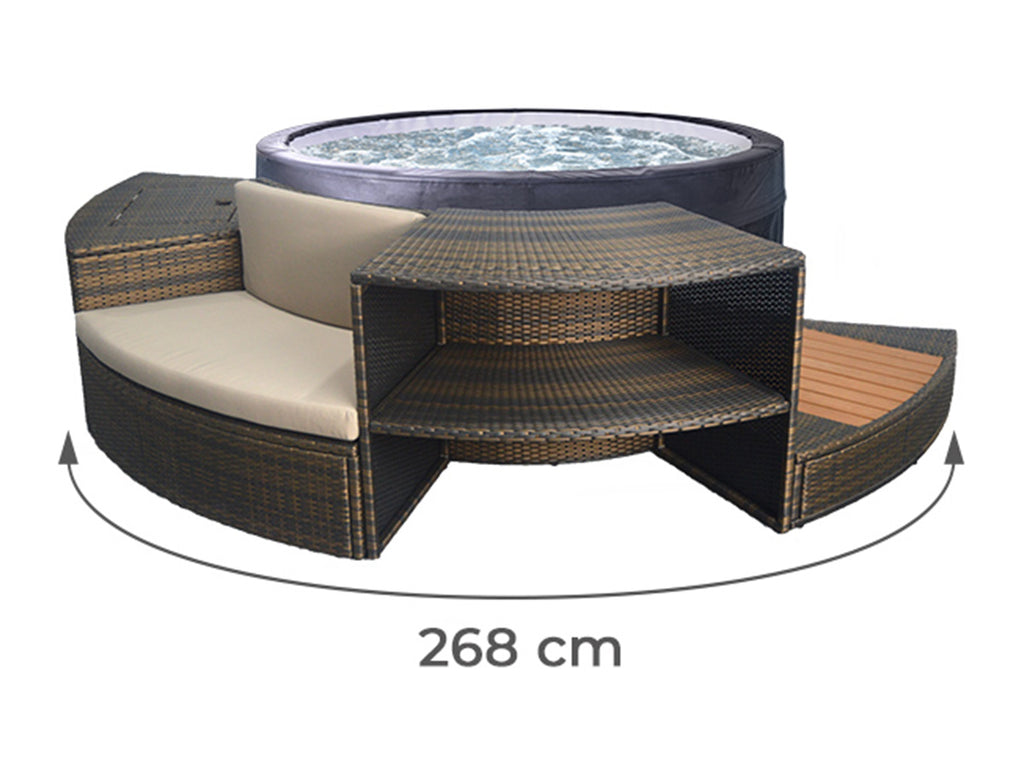 Mobilier 5 modules pour spa portable semi-rigide Vita - Netspa