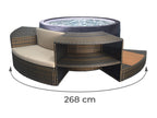 Mobilier 5 modules pour spa portable semi-rigide Vita - Netspa