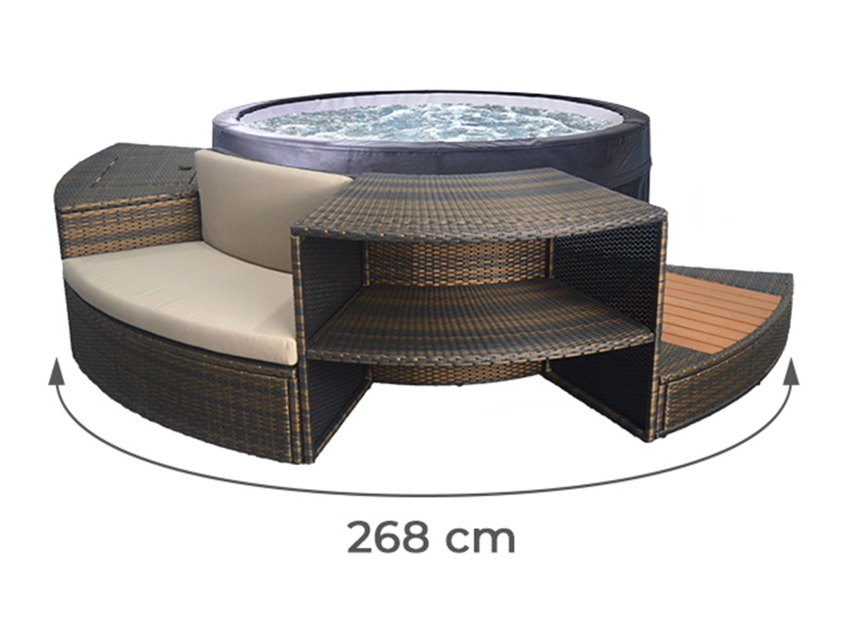 Mobilier 5 modules pour spa portable semi-rigide Vita - Netspa