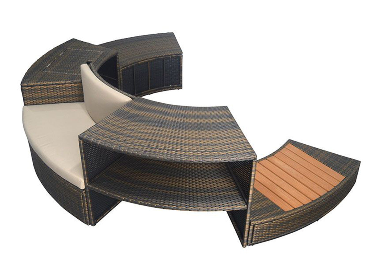 Mobilier 5 modules pour spa portable semi-rigide Vita Premium - Netspa