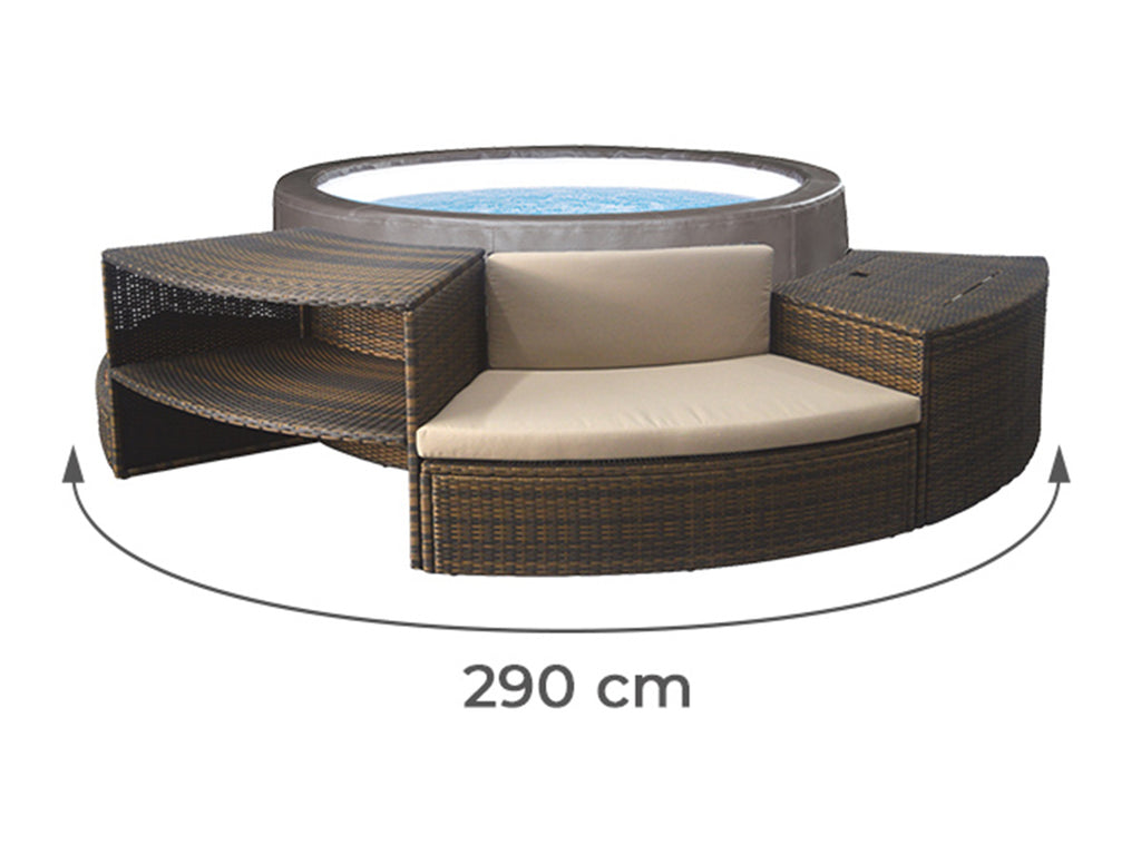 Mobilier 5 modules pour spa portable semi-rigide Vita Premium - Netspa