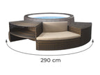 Mobilier 5 modules pour spa portable semi-rigide Vita Premium - Netspa