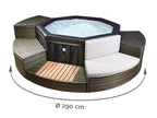 Mobilier 5 modules pour spa portable semi-rigide Octopus - Netspa
