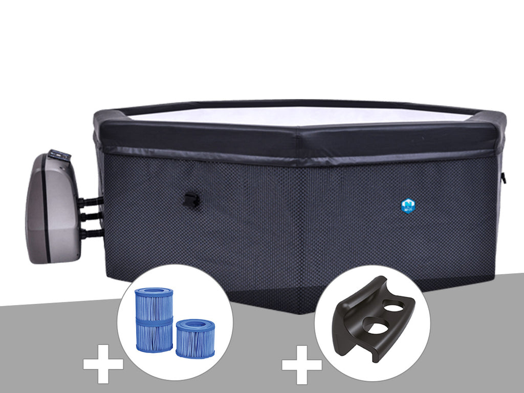 Spa portable semi-rigide Octopus octogonal Bulles 4-6 places - Netspa