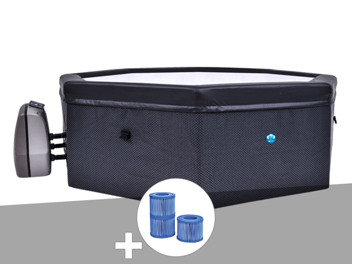 Spa portable semi-rigide Octopus octogonal Bulles 4-6 places - Netspa