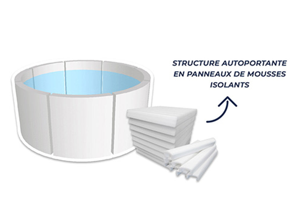 Spa portable semi-rigide Vita rond Bulles 4 places - Netspa