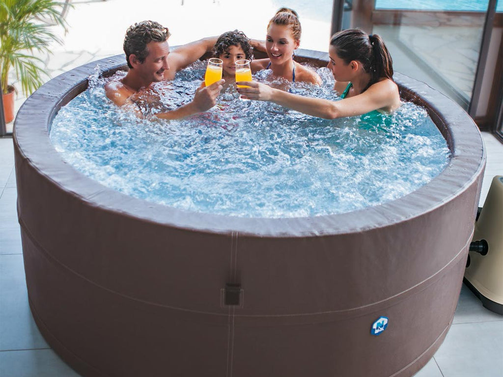 Spa portable semi-rigide Vita Premium rond Bulles 4-6 places avec mobilier - Netspa
