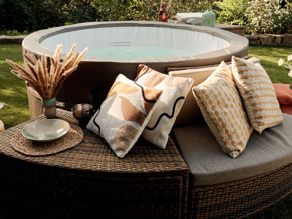 Spa portable semi-rigide Vita Premium rond Bulles 4-6 places avec mobilier - Netspa