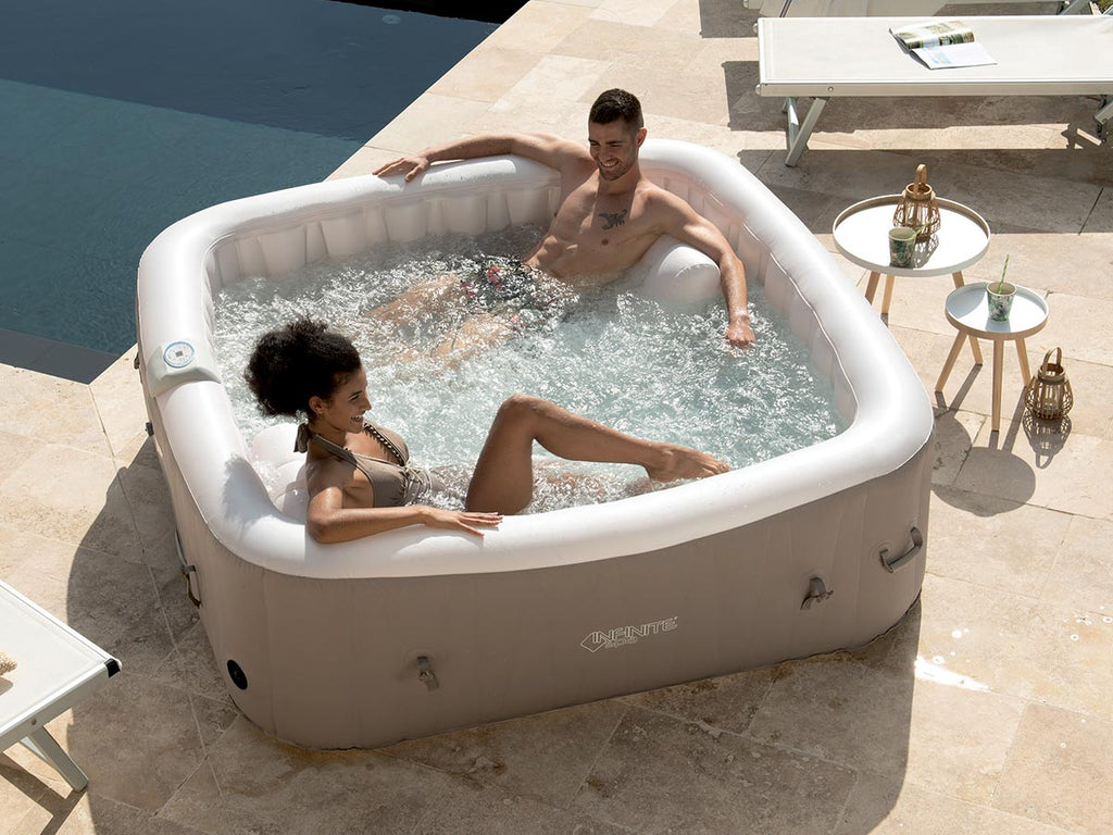 Spa gonflable Elite carré Bulles 2 places + Accessoires offerts - Infinite Spa