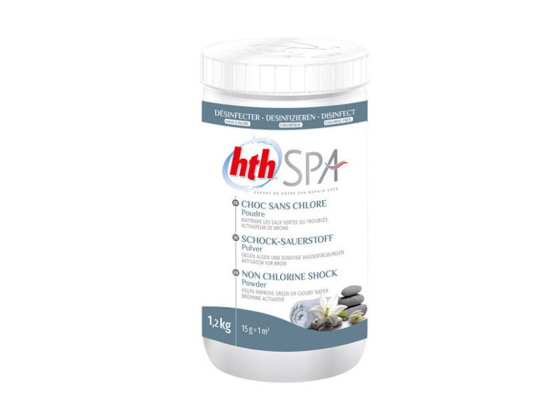 Choc à l'oxygène actif sans chlore pour spa 1,20 kg - HTH