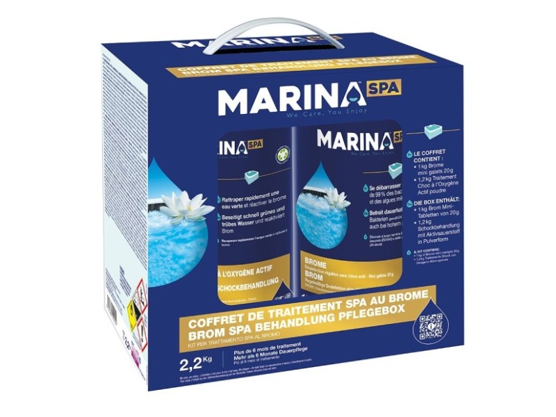 Coffret de traitement brome pour spa - Marina Spa