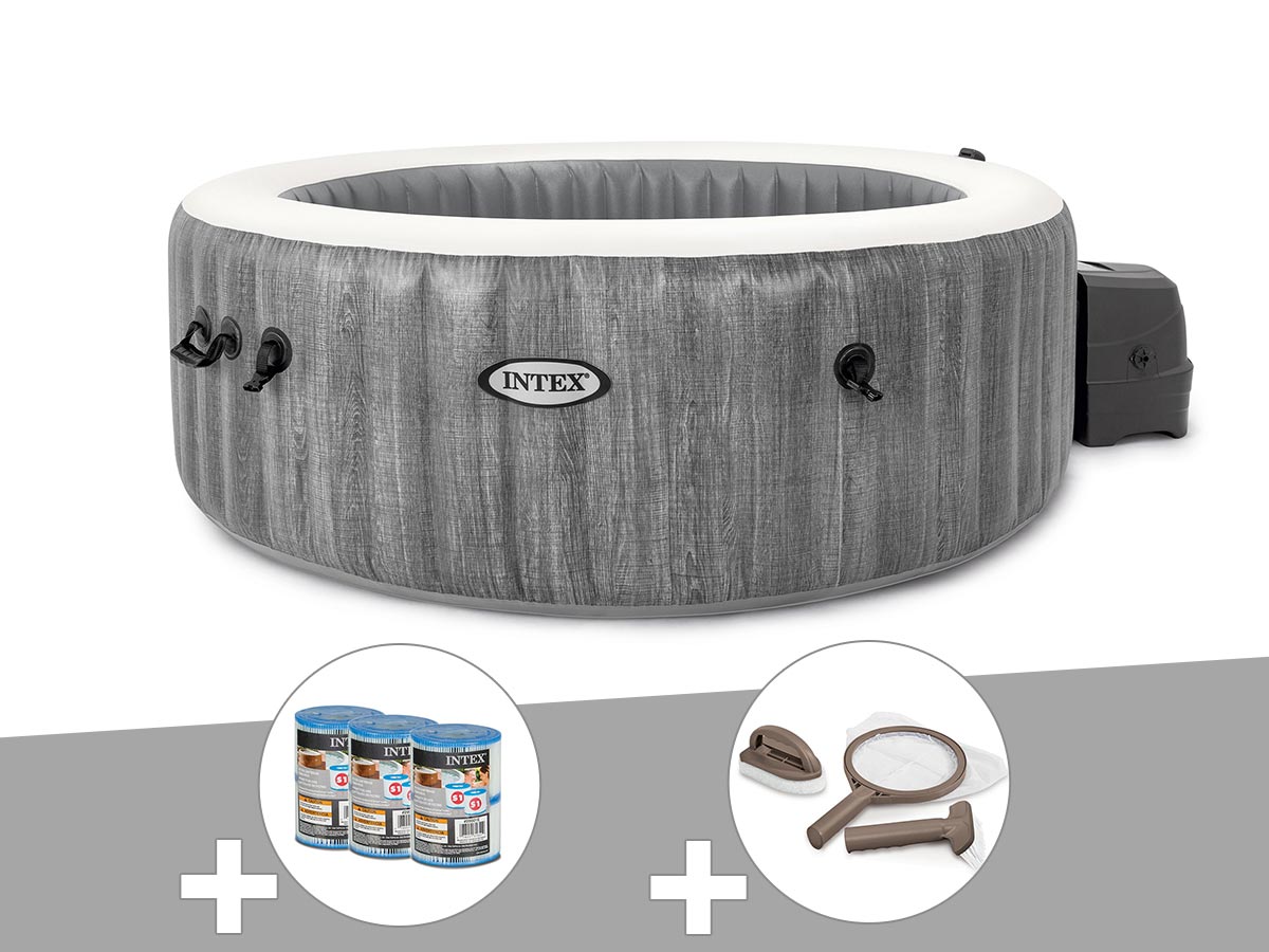 Spa gonflable PureSpa Baltik rond Bulles 4 places - Intex