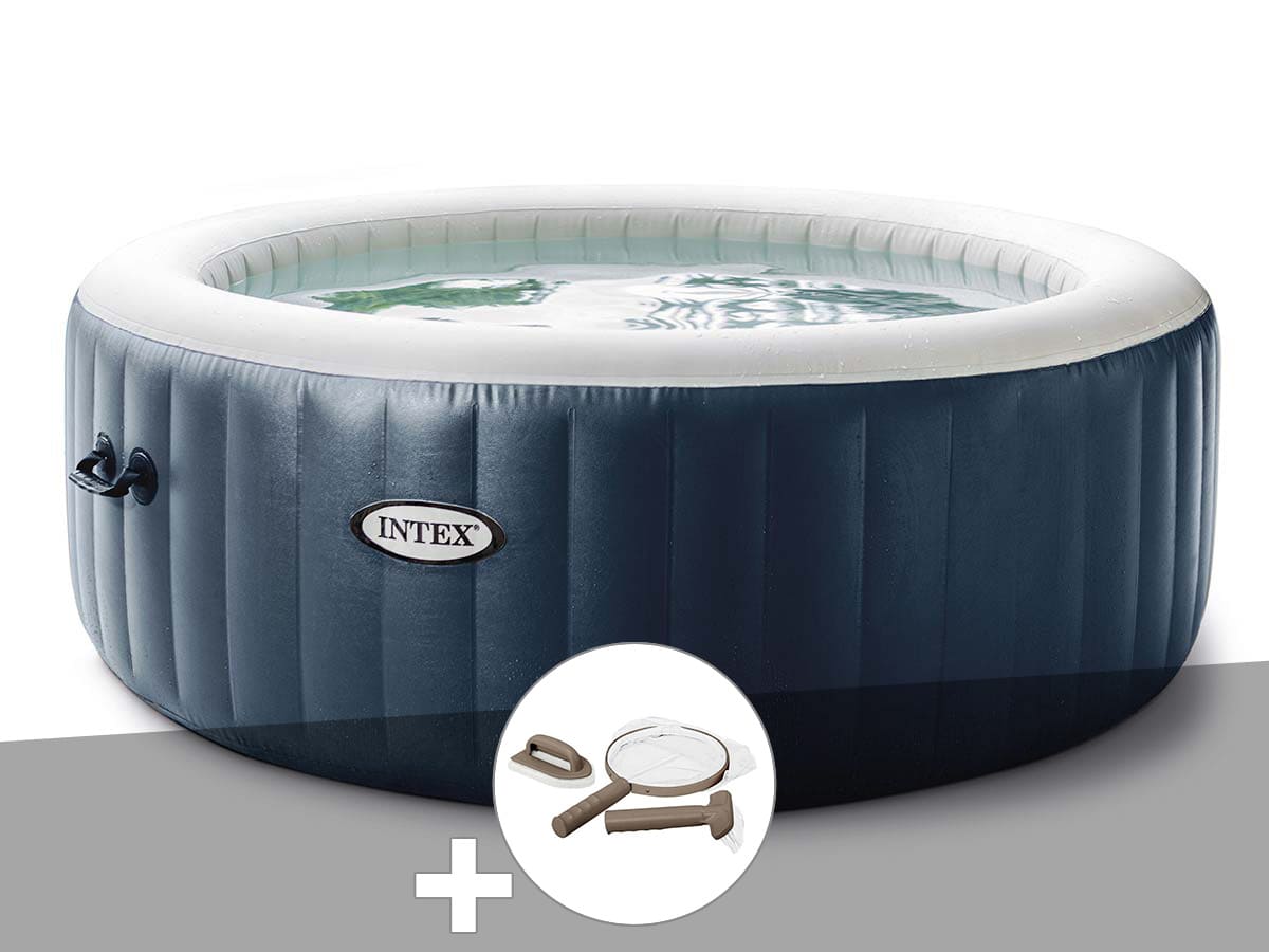 Spa gonflable PureSpa Blue Navy rond Bulles 6 places - Intex
