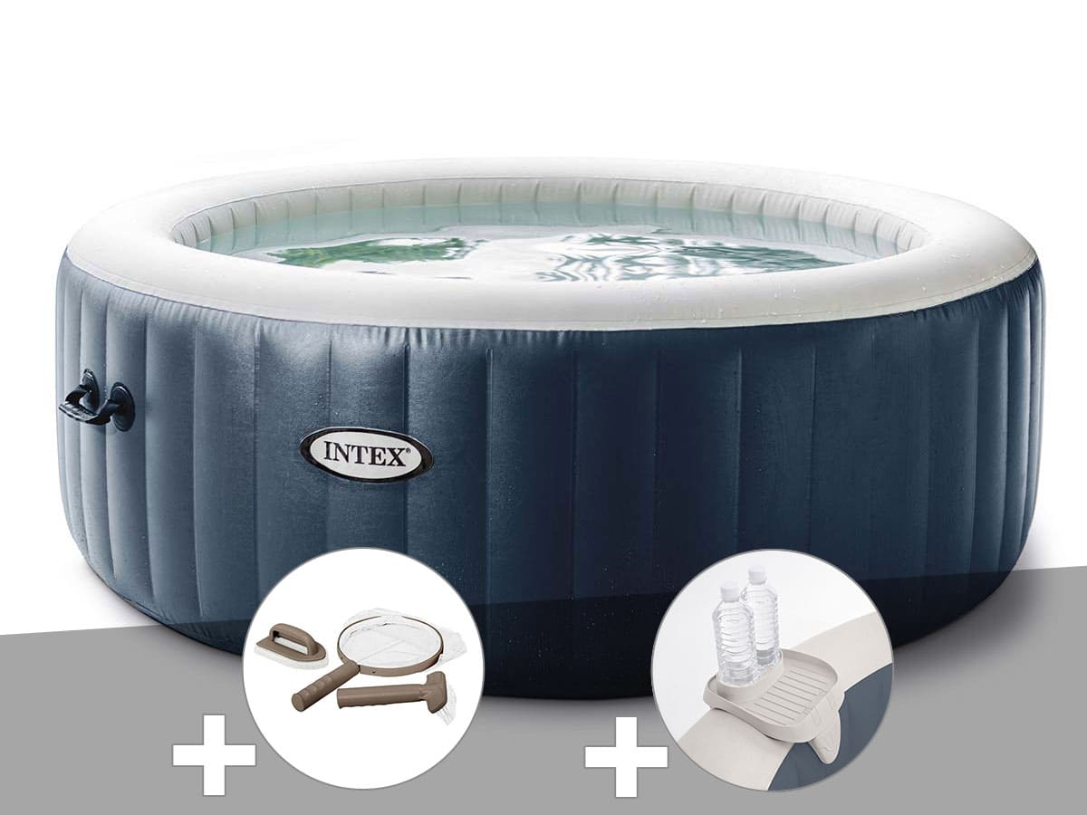 Spa gonflable PureSpa Blue Navy rond Bulles 6 places - Intex