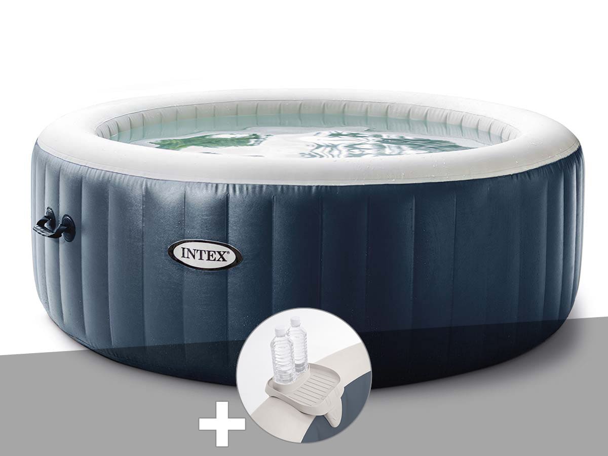Spa gonflable PureSpa Blue Navy rond Bulles 6 places - Intex