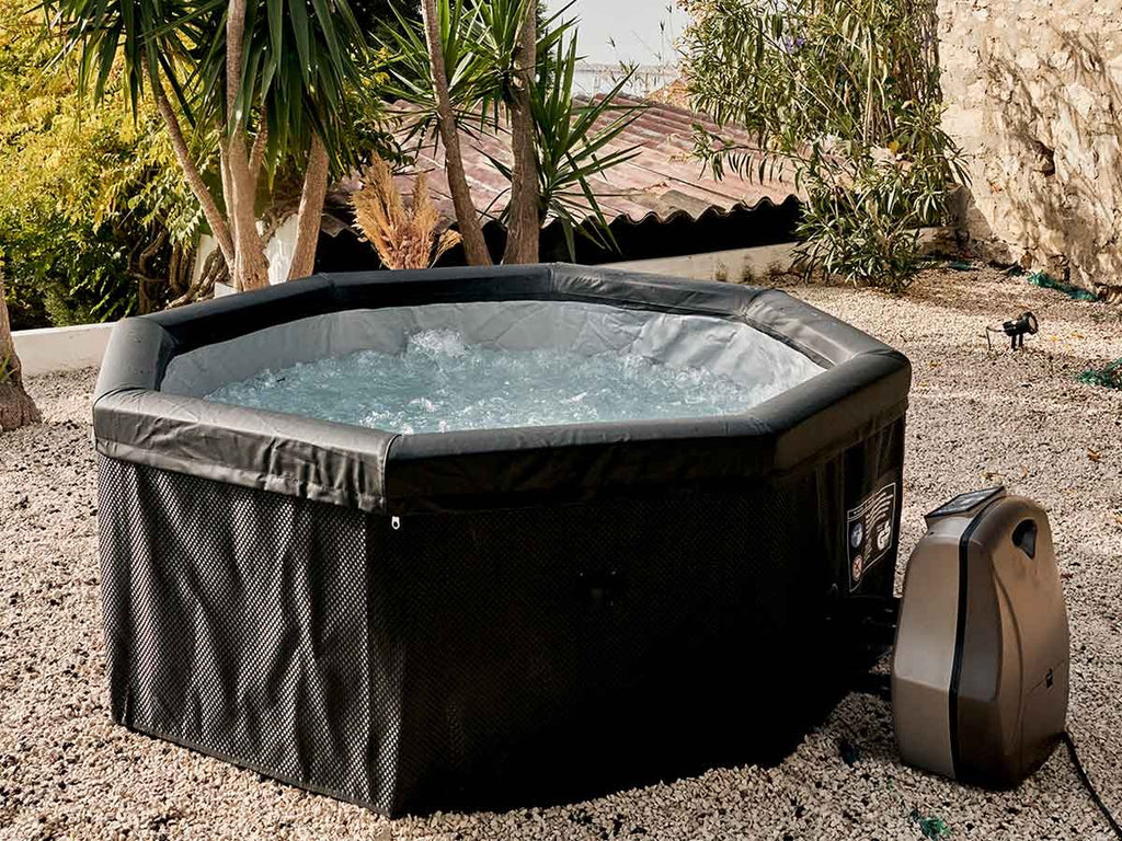Spa portable semi-rigide Octopus octogonal Bulles 4-6 places avec mobilier - Netspa